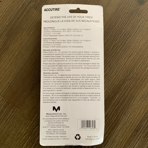 🟢New in Package🟢 Accutire Digital Tire Gauge - Picture 2 of 2